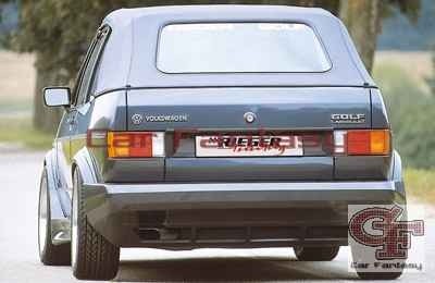 Rearbumper VW Golf I Polyester Rieger