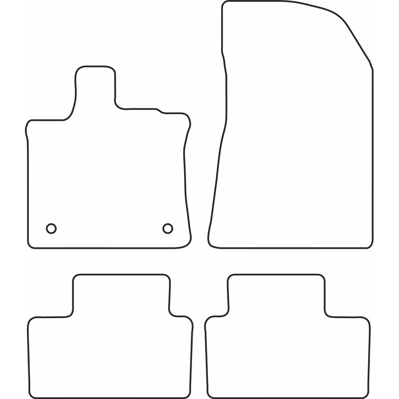 Set velour car mats  Renault Captur II 2020-