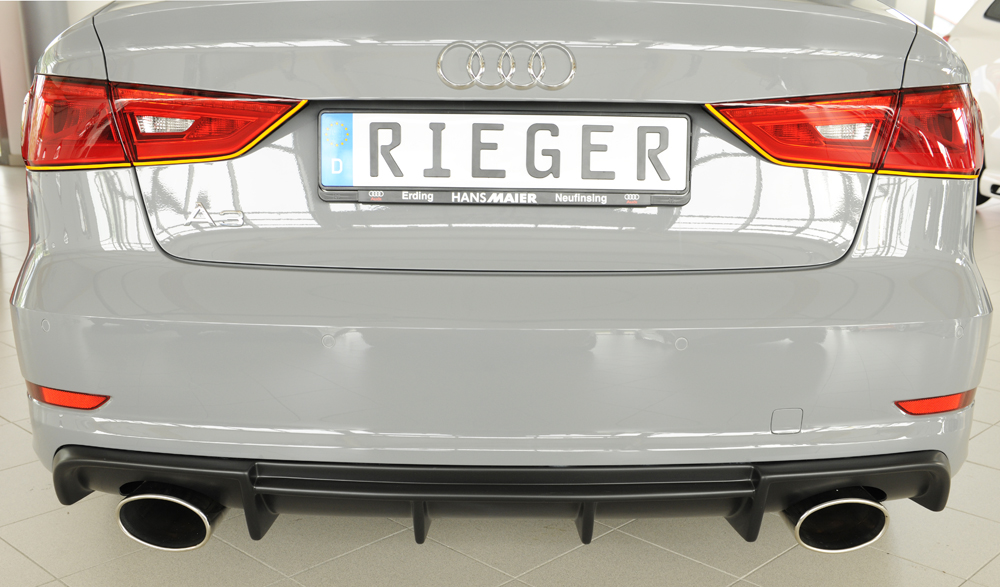 Achter Skirt Audi A3 8V 12-16 S-line Rieger ABS