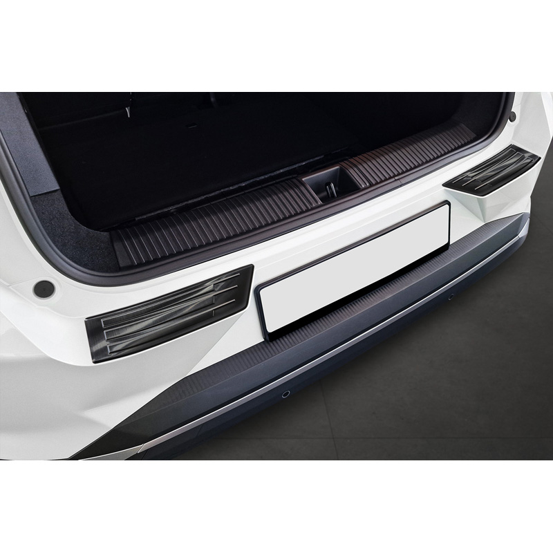 Avisa Black Stainless Steel Rear bumper protector  Renault Scenic E-Tech 2024- 'Ribs'