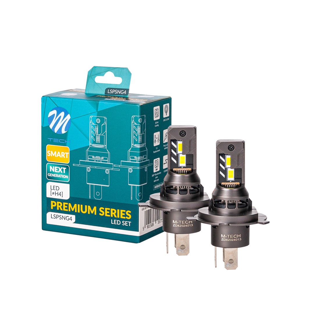 H4 LED Lamps M-TECH Premium Smart Series Canbus