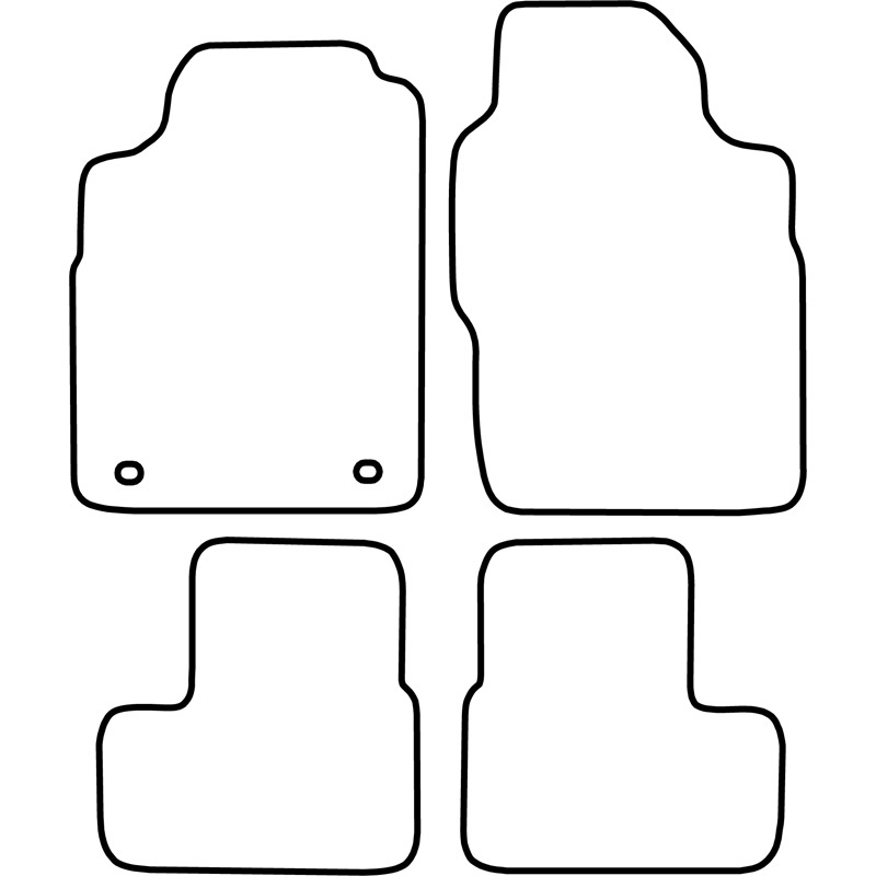 Set velour car mats  Ford Escort 1990-1994