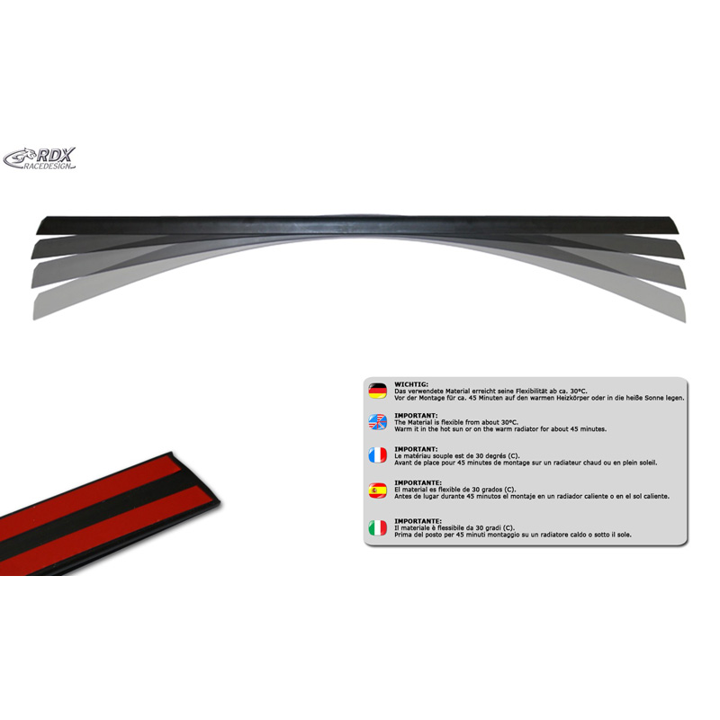 RDX Dakspoilerlip  BMW 3-Serie G20 2019- (PU/ABS)