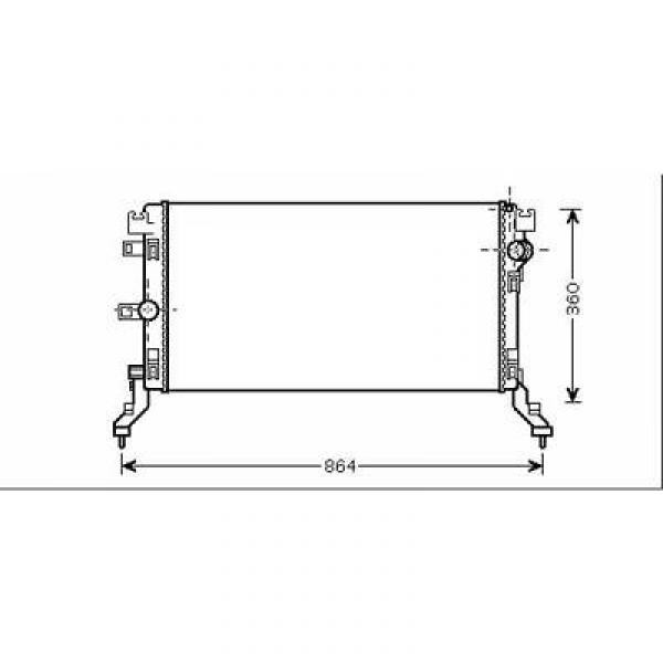 Radiator LAGUNA 07->> 690x368x32. 2.0I GT/2.0 dCI +/-AC