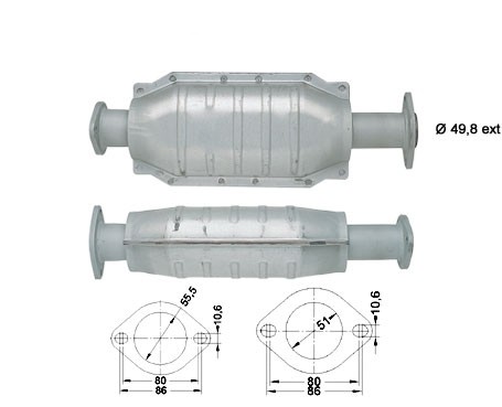 Renault CLIO 1.8i 1794 cc 70 Kw / 95 cv F3P Magnaflow CAT Bouwja