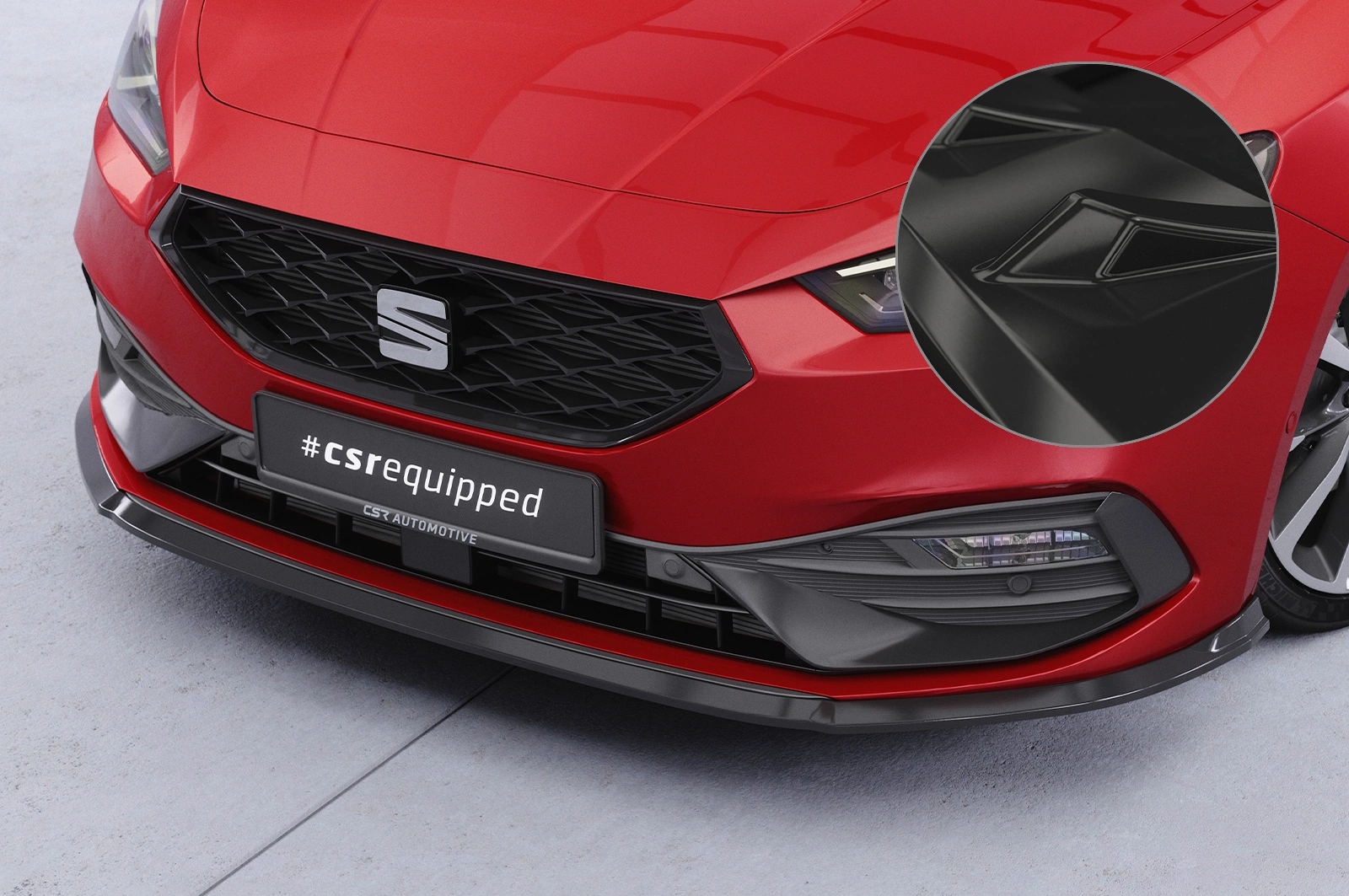 Voorspoiler Seat Leon 4 (Typ KL) Glans Zwart – CSR Automotive