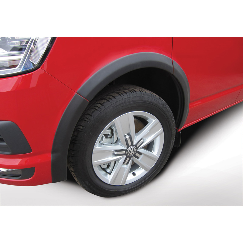 RGM Spatbordverbreders  Volkswagen Transporter T6 2015- Lange wielbasis - alle modellen - Zwart