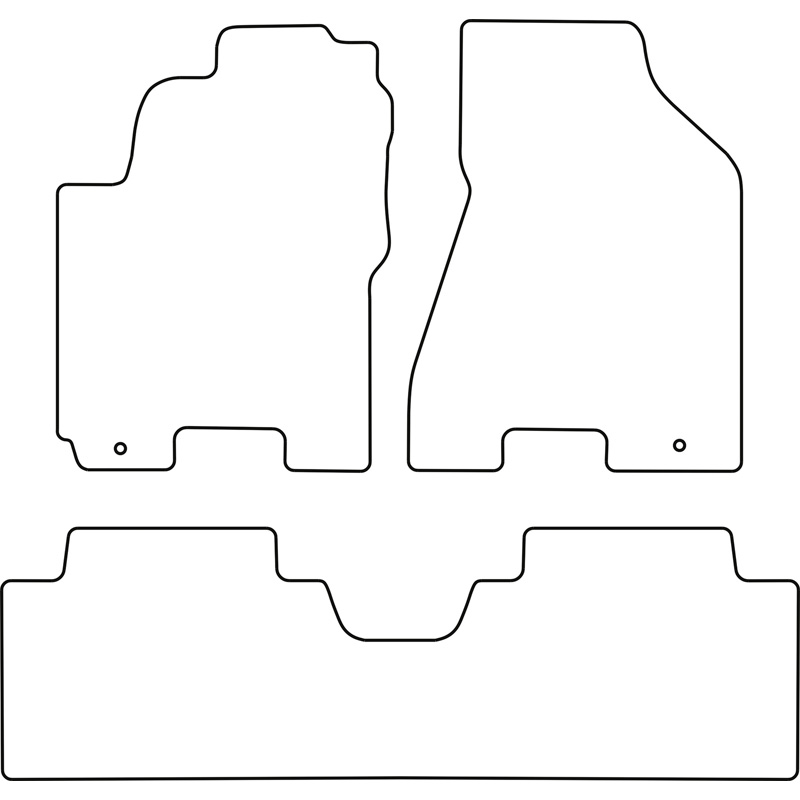 Set velour car mats  Kia Sportage 2004-2010 (3-pieces)