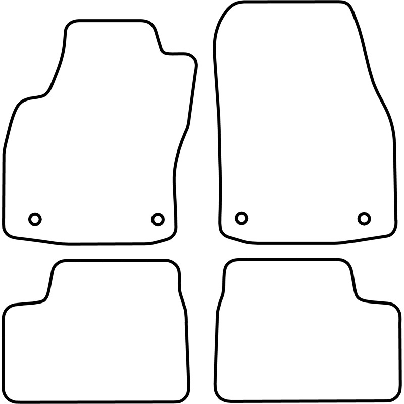 Set velour car mats  Opel Astra H TwinTop 2006-