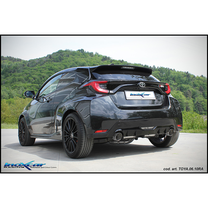 100% Inox Double Sport Exhaust  Toyota GR Yaris 1.6 (261HP) 2020- Ø65mm Left/Right 100mm Racing