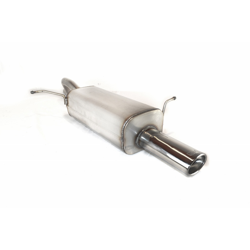 Stainless steel sport exhaust  Ford Fiesta VII HB 1.25i 44/60kW 2008-2014 95x65mm