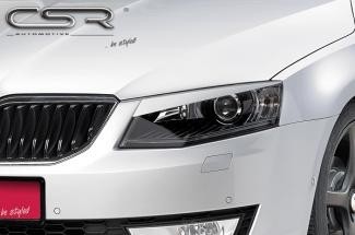 Koplampspoilers Skoda Octavia 2012- ABS