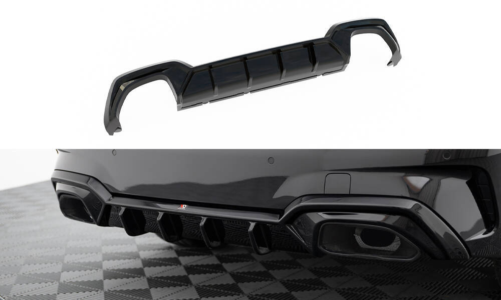 Achterdiffuser BMW M340i G20 / G21 (Past op auto met trekhaak)