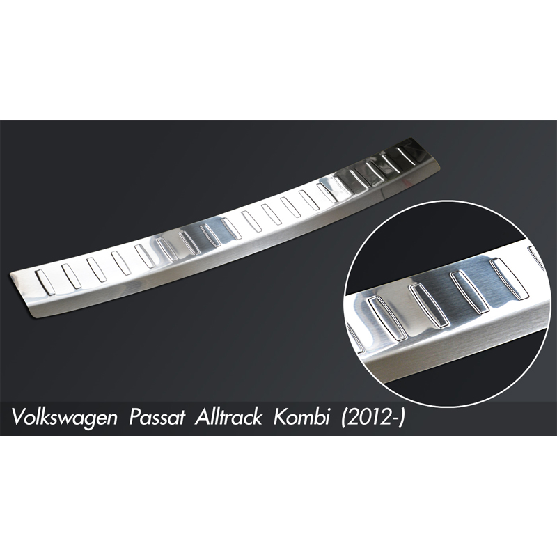 Stainless Steel Rear bumper protector  Volkswagen Passat Alltrack 2012- 'Ribs'