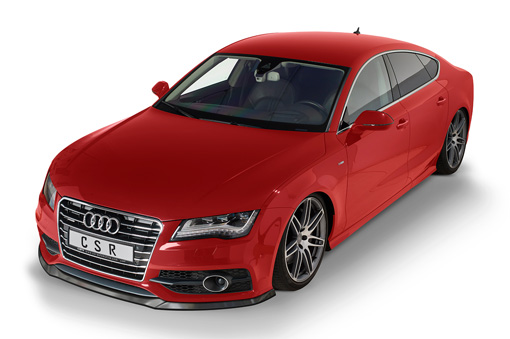 Voorspoiler Audi A7 S-Line / S7 CSR Glans Zwart