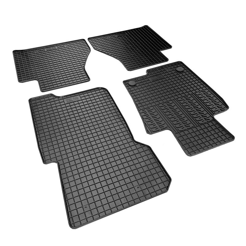 Rubber car mats set  Mercedes X-Class (W470) 2017-2020 (4-pieces + fixing system)