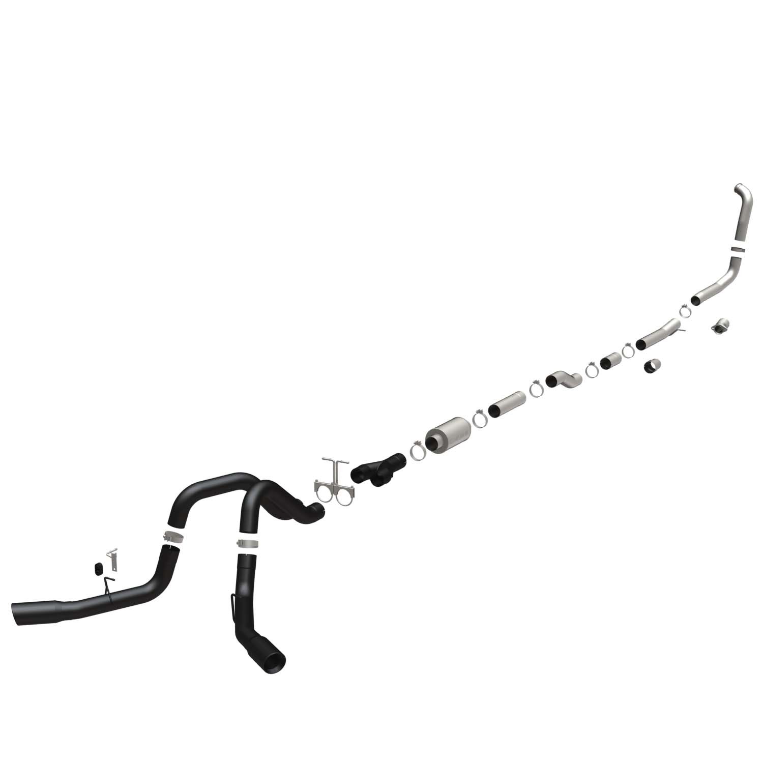 Ford Cat-Back 05-07 Ford F-Series 6.0L Black Magnaflow Cat-Back