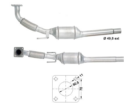 VW GOLF IV 1.9SDi 1896 cc 50 Kw / 68 cv AGP Magnaflow CAT Bouwja