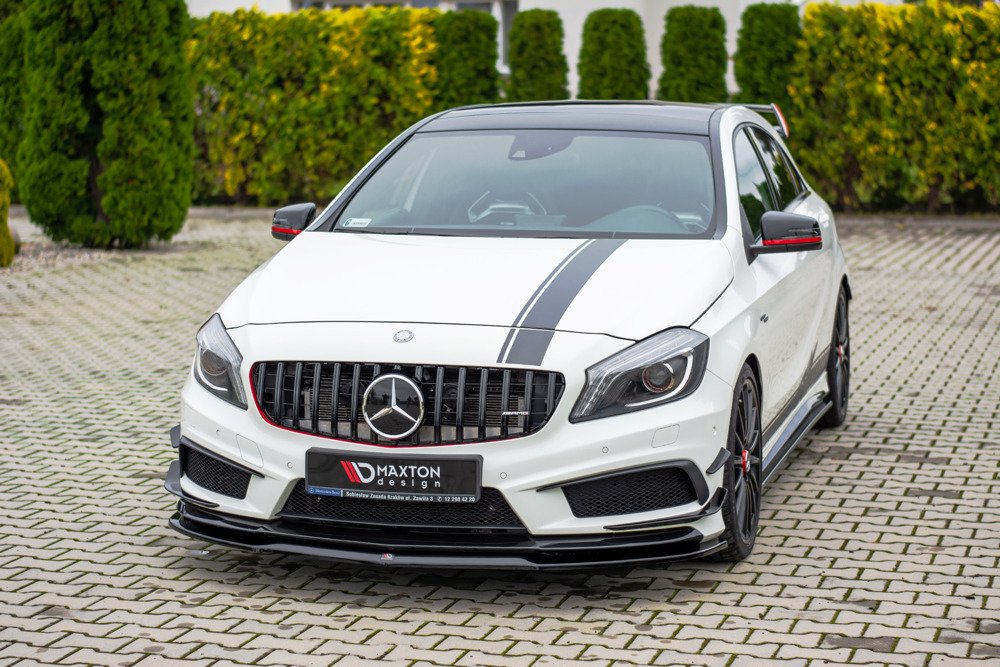 VoorSpoiler Mercedes W176 A45 AMG Glans Zwart