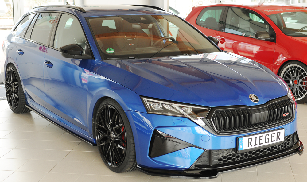 Voorspoiler Skoda Octavia RS (NX): 08.24- glans zwart