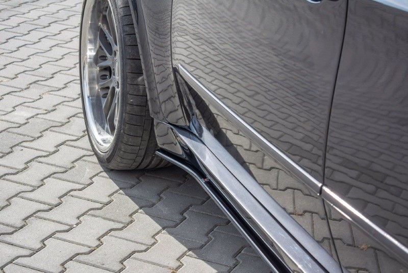 Zijskirts Diffusers BMW X5 E70 Facelift M-Pack Glanzend Zwart