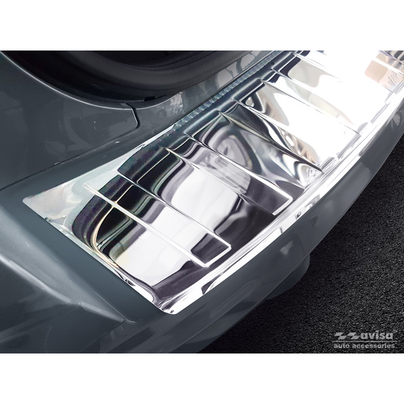 Chroom RVS Achterbumperprotector  Ford Kuga II 2013-2019 'Ribs'