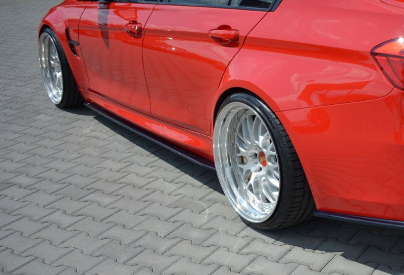 Zijskirts Diffusers V.1 BMW M3 F80 Glanzend Zwart