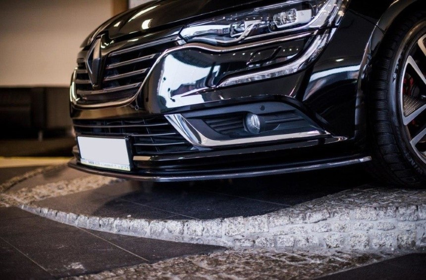 Voorspoiler Renault Megane Talisman Maxton Design glans zwart