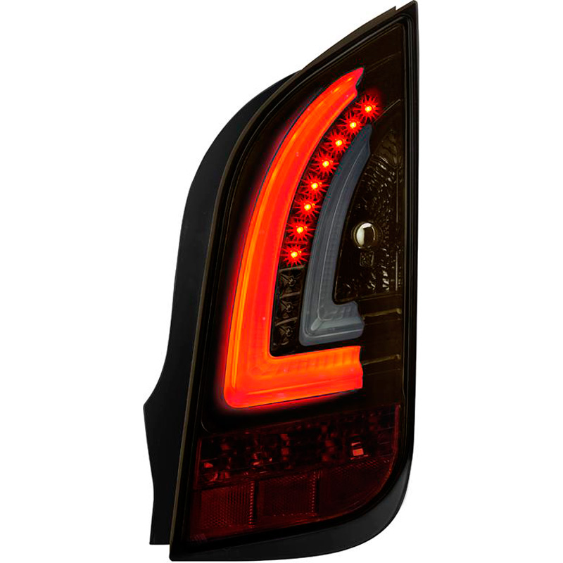 Set LED Achterlichten  Volkswagen Up! & Skoda Citigo 2011- - Zwart/Rookgrijs/Goud