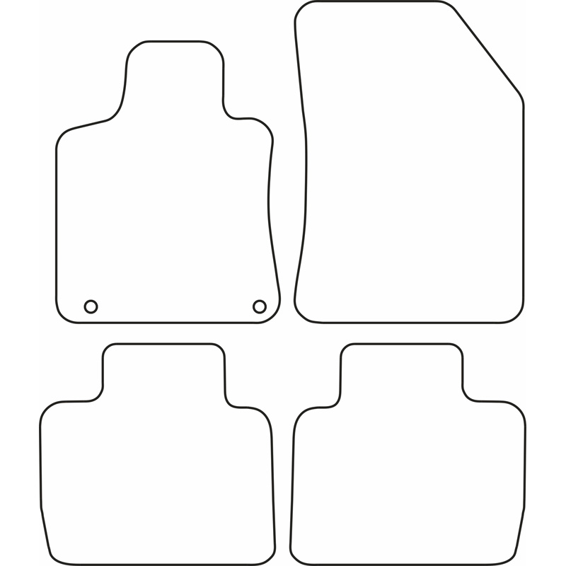 Set velour car mats  Peugeot 508 II Sedan/SW 2019-