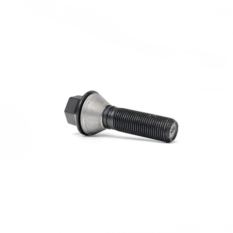 H&R Wheel bolt Taper-Head with movable cone M14x1.50 - Length 45,5mm - Black