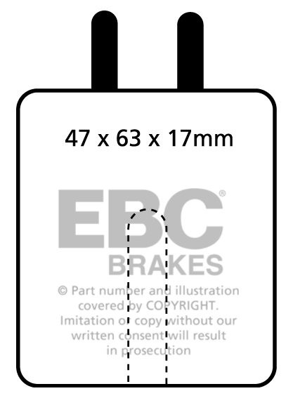 EBC Brakes JAGUAR E-Type 3.8 61-68 Remblokken achterzijde greens