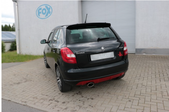 Skoda Fabia RS 5J Limousine final silencer 160x90 type 38