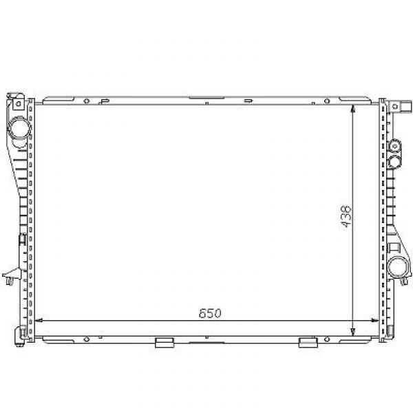 Radiator BMW E39 95-98 650x440 525 tds +AC