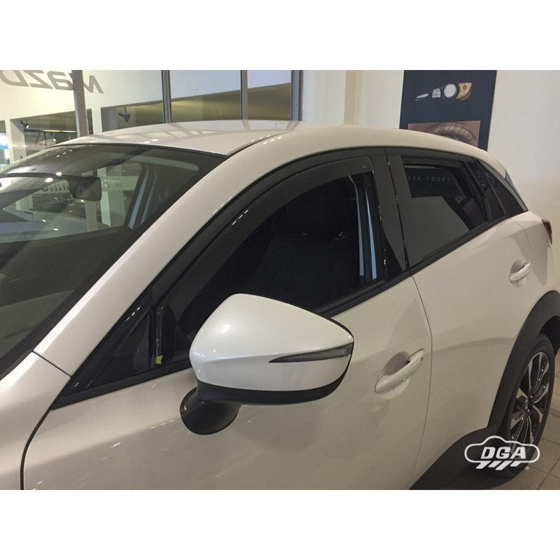 DGA Wind Deflectors Set  Mazda CX-3 (DK) 2015- (4-pieces)