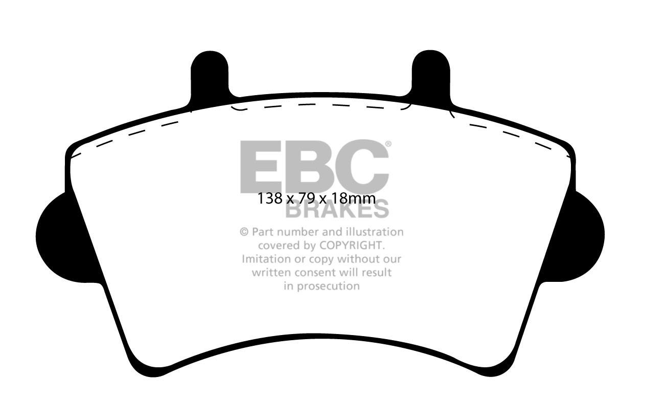 EBC Brakes NISSAN BEDRIJFSWAGEN Interstar 2.2 D 2002-.. Remblokk