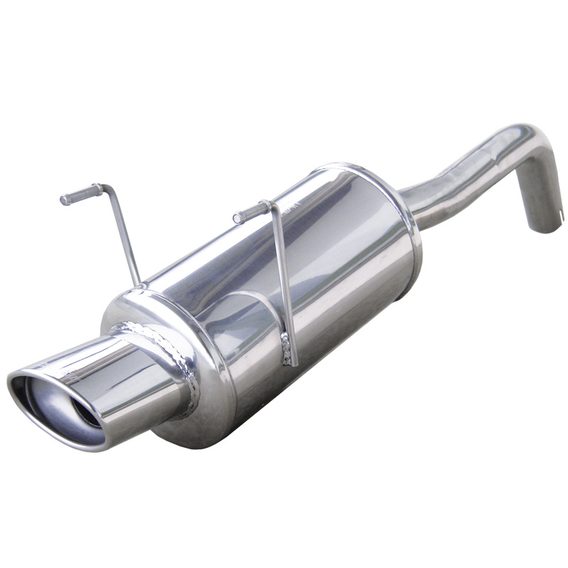 100% Inox Sport Exhaust  Fiat 500 1.2 (69HP) 2007- Ø40mm 120x80mm