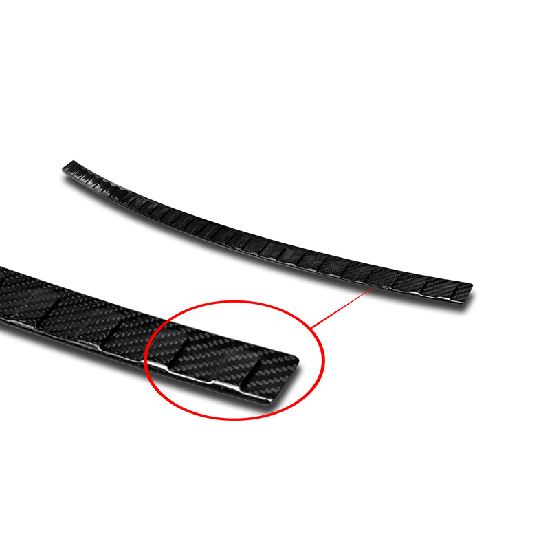 Echt 3D Carbon Achterbumperprotector  BMW X4 F26 2014-2018 'Ribs'
