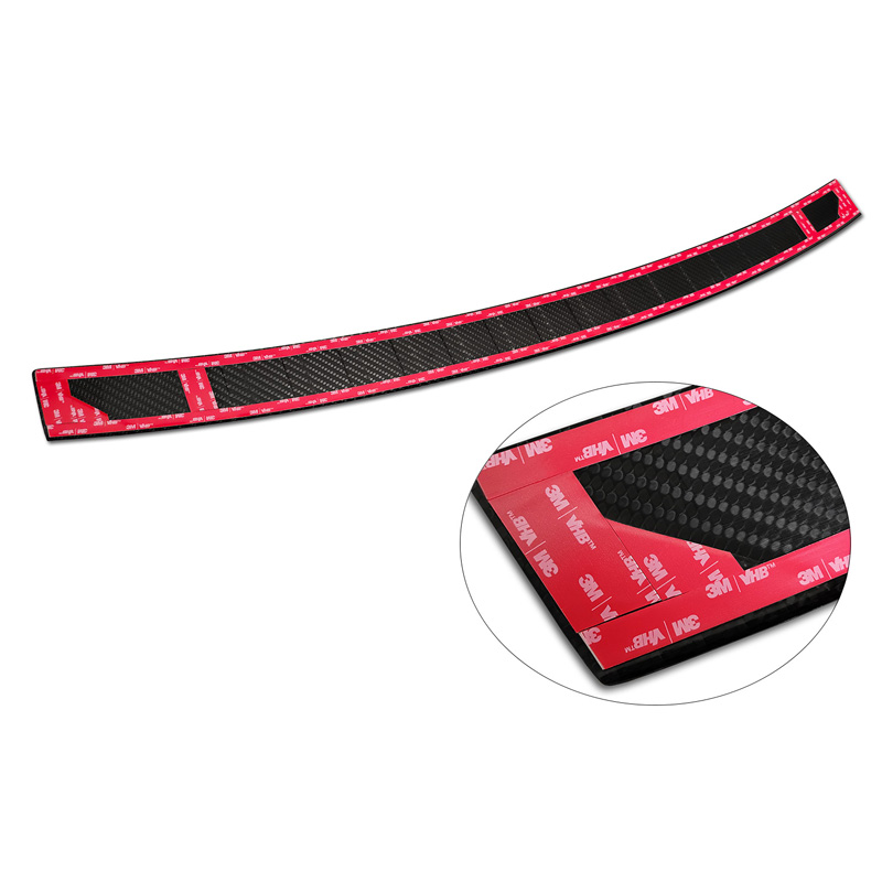 Echt 3D Carbon Achterbumperprotector  BMW X5 F15 2013-2018 met M-Pakket 'Ribs'