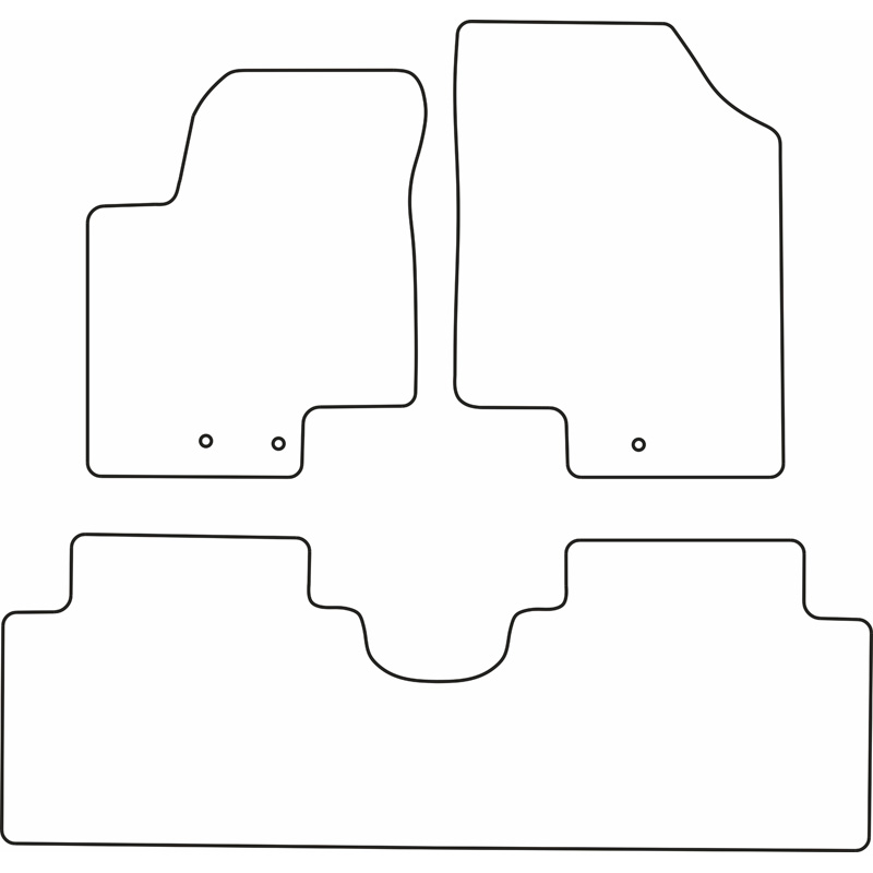 Set velour car mats  Hyundai ix20 2011-