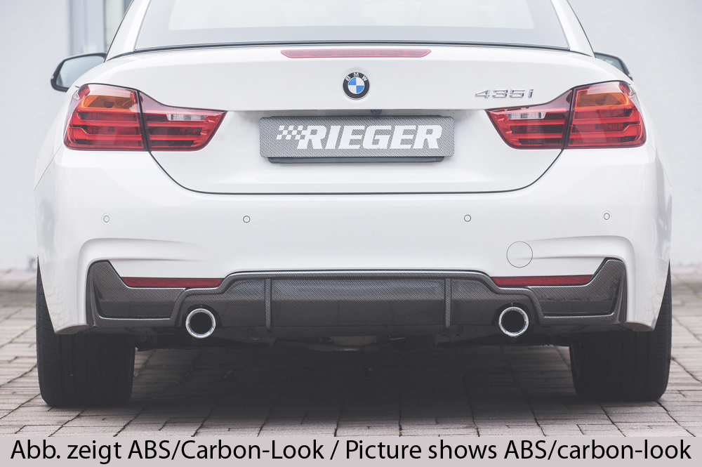 Achterbumper aanzet originele uitlaat links en rechts BMW 4 seri