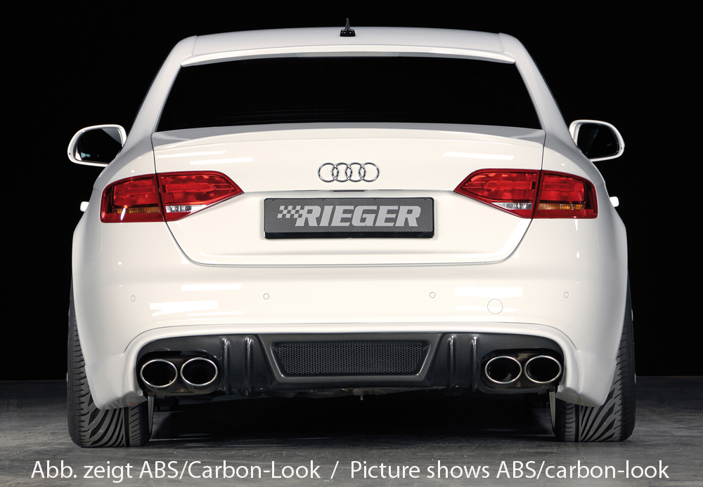 Diffuser Audi A4 B8 S-Line en S4 Rieger