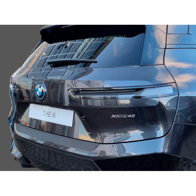 ABS Rear bumper protector  BMW iX (I20) incl. 'M' Sport & 'M' 2022- Black