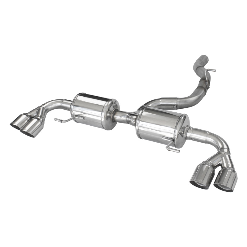 100% Inox Double Sport Exhaust  Audi A1 (8X) S1 2.0 TFSI 231hp Quattro Sportback 2014- 2x80mm Racing