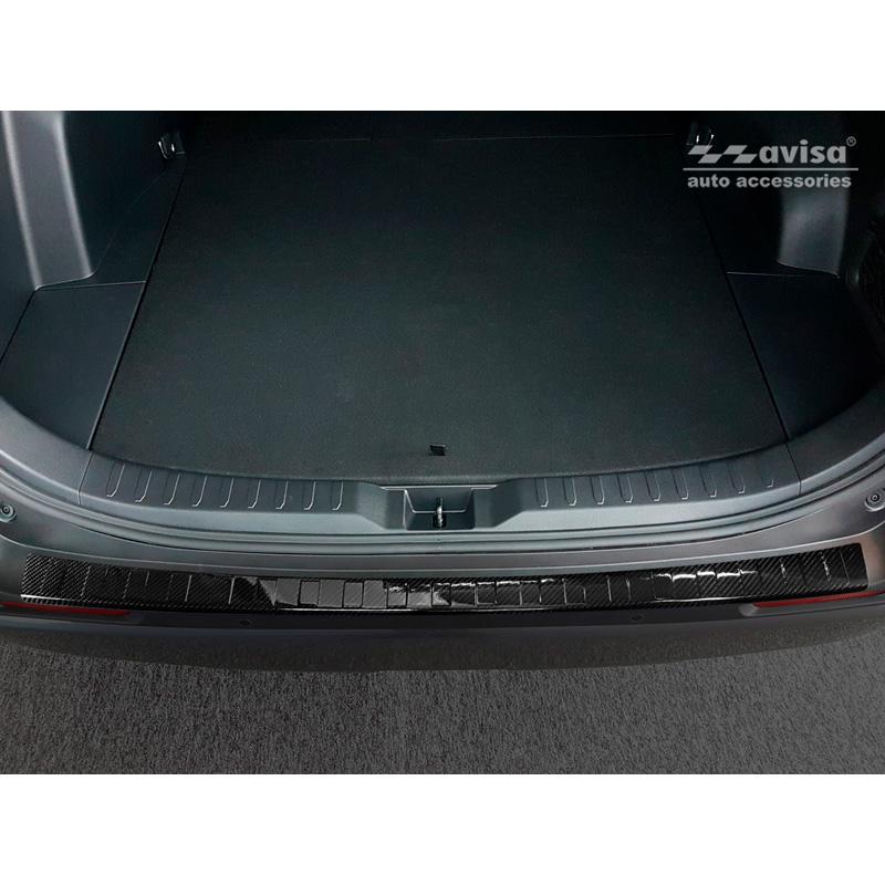 Real 3D Carbon Rear bumper protector  Toyota RAV4 (5th Gen.) 2018- & Suzuki Across 2020- 'Ribs'