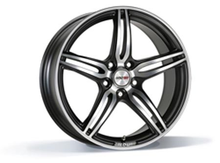 Motec Penta Metallic Black Matt Polish 9x20 5x120 ET15 Wheels