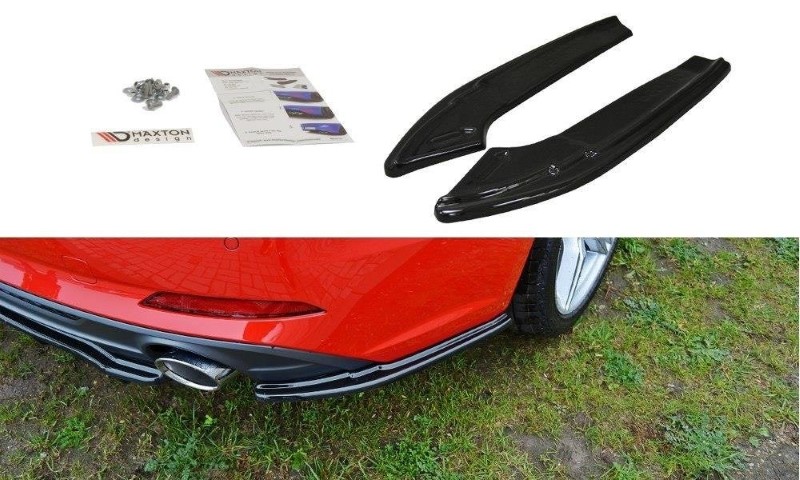 Achterzij Spoilers Audi A5 S-Line F5 Coupe Glanzend Zwart