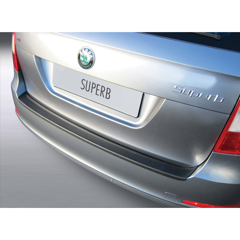 ABS Achterbumper beschermlijst  Skoda Superb Combi 2013-2015 Zwart