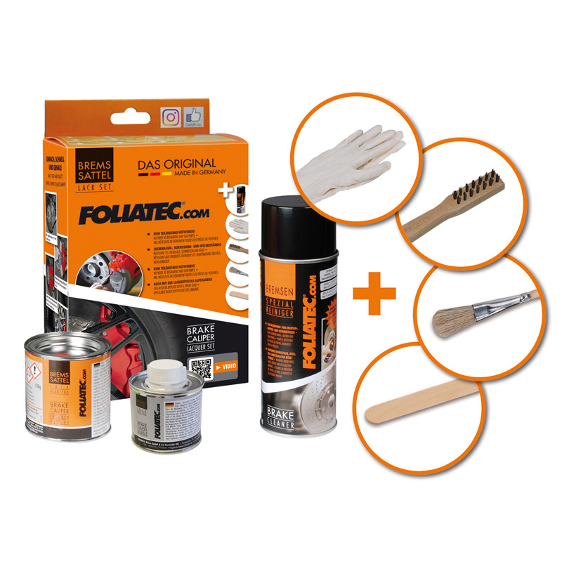 Foliatec Brake Caliper Lacquer Set - Performance Blue Glossy - 3 Components