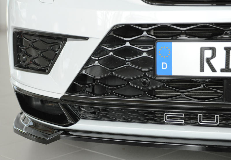 Voorspoiler Seat Ateca 5FP Cupra Rieger Glans Zwart